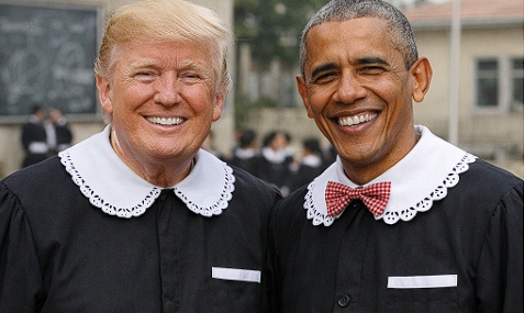 Obama Otur Sıfır!! Kalk Tahtaya Oğlum Trump