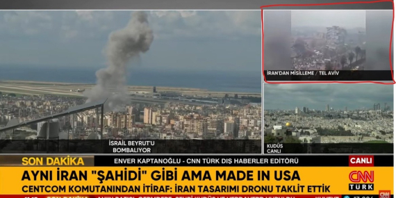 CNN Türk’ün “İran’dan Tel Aviv’e Misilleme” Diye Verdiği Görüntü 6 Şubat Depremine Ait Çıktı